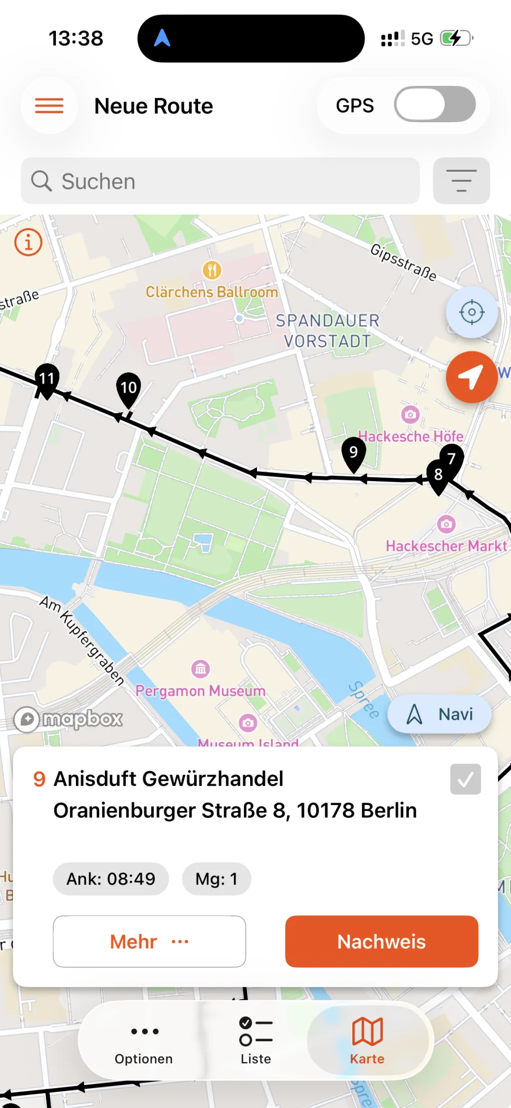 Routen fahren