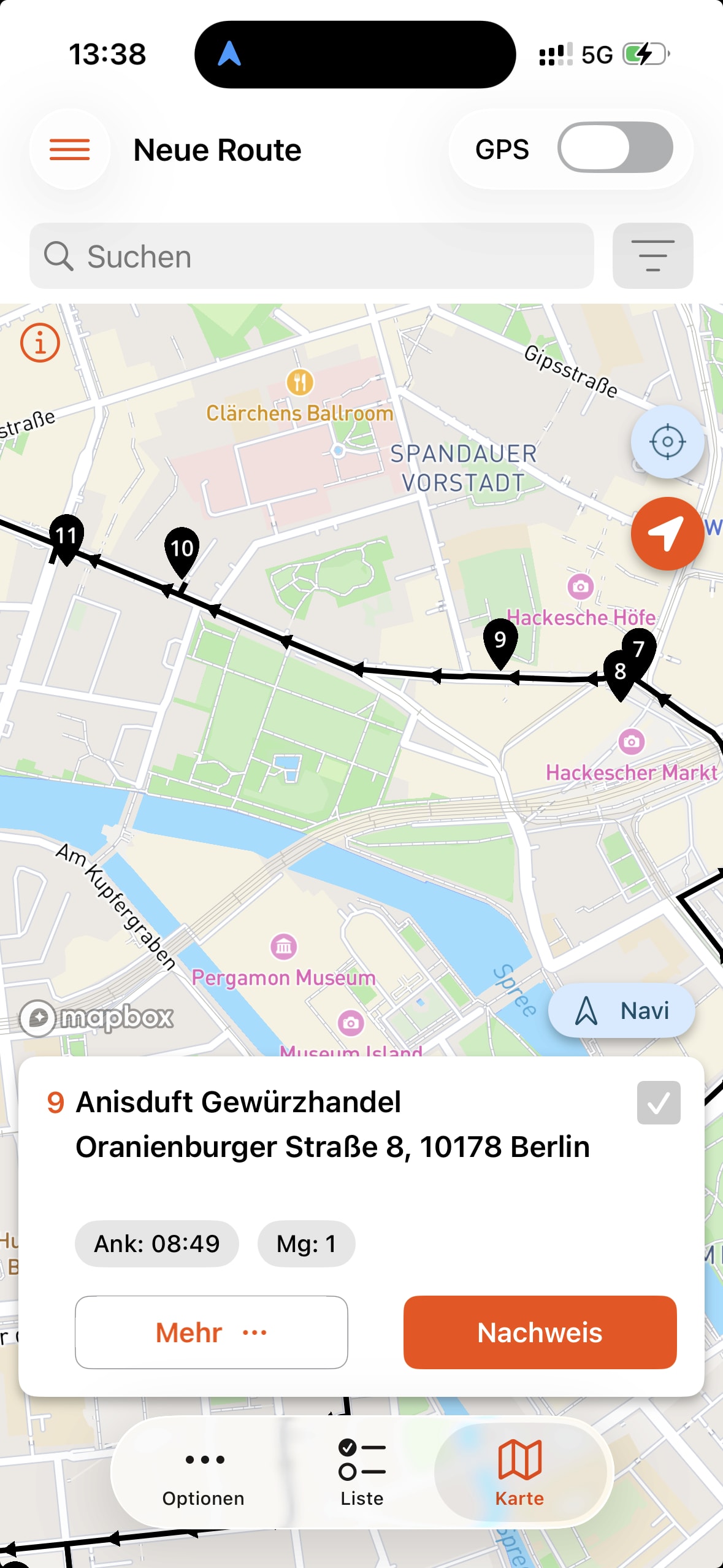 Routen fahren