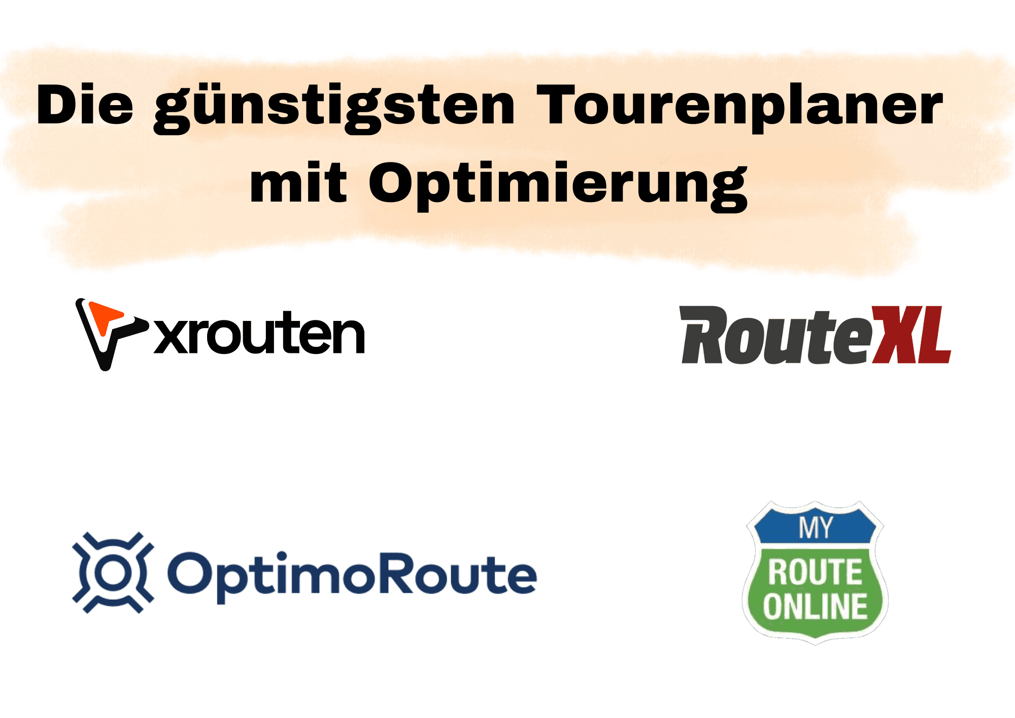 Die günstigsten Tourenplaner mit Optimierung