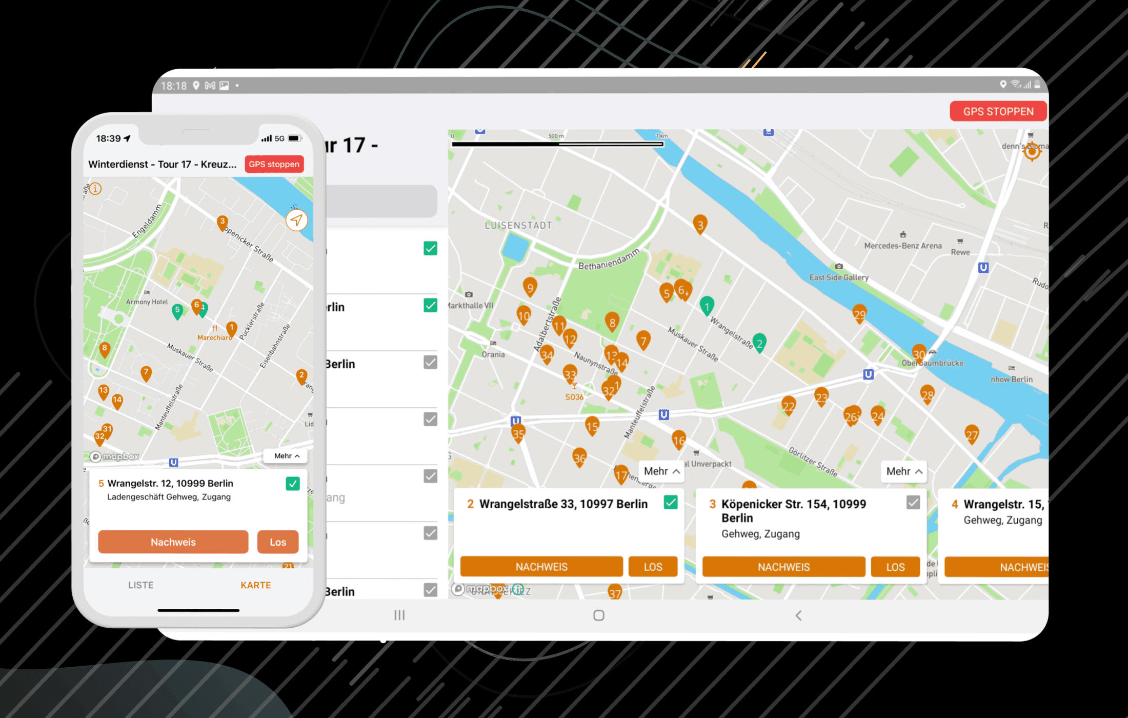 Neu: Die Tablet-App für Profis, die viele Touren fahren